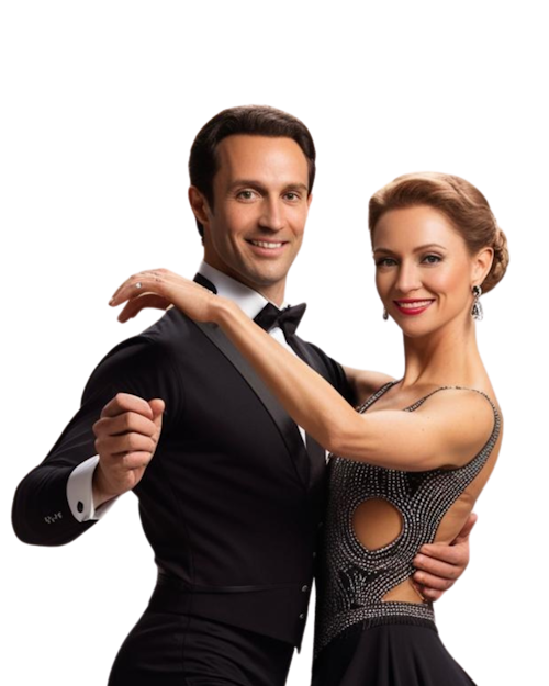 Giovane coppia danzante